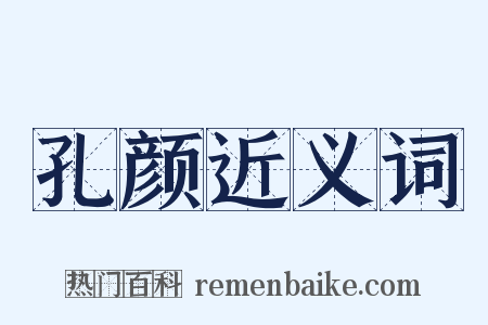 孔颜近义词是什么意思的图片